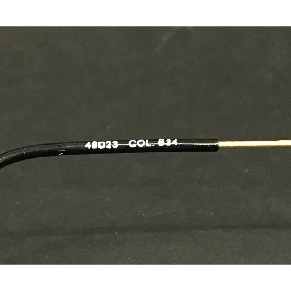 Italian Design Eyeglasses Frames MOD. 4148 COL. B34 Gold Rimless Oval 48-23-135